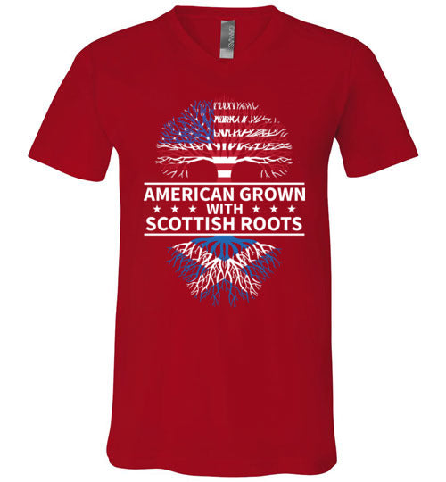 American Grown With Scottish Roots V-Neck