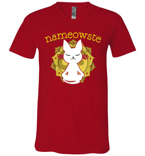 Cat Yoga Nameowste V-Neck