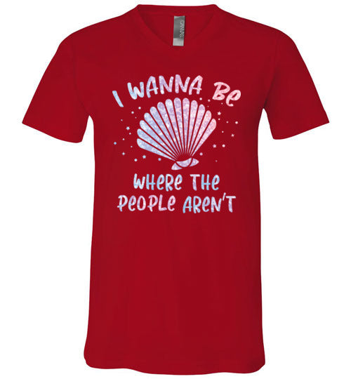 Mermaid I Wanna Be Where The People Arent V-Neck