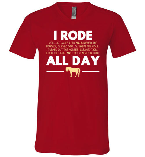 Horse Rode All Day V-Neck