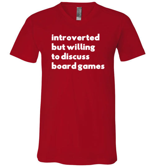 Introverted But Willing To Discuss Board Games V-Neck