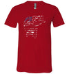 Bass Flag Fishing V-Neck