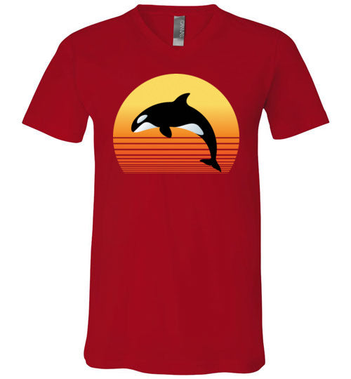 Killer Whale Sunset V-Neck