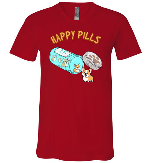Happy Pills Corgi V-Neck