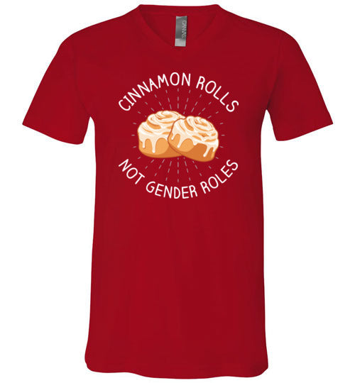 Cinnamon Rolls Not Gender Rolls V-Neck