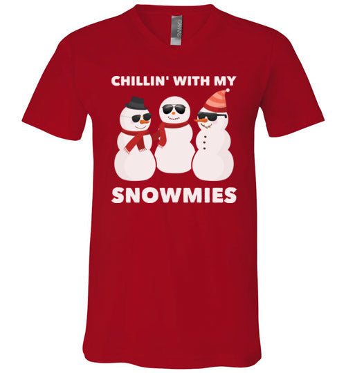 Chillin With My Snowmies V-Neck