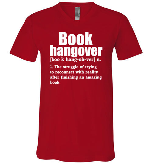 Book Hangover Definition V-Neck
