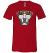 Boxer Dog Sunglasses V-Neck