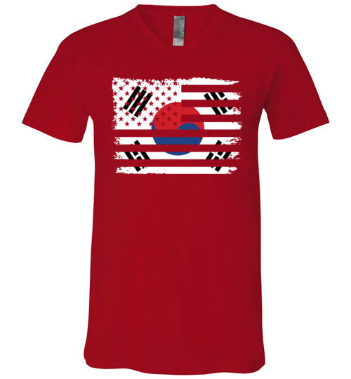 South Korean American Flag V-Neck