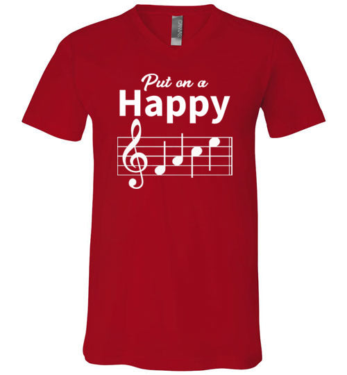 Happy Face Music V-Neck