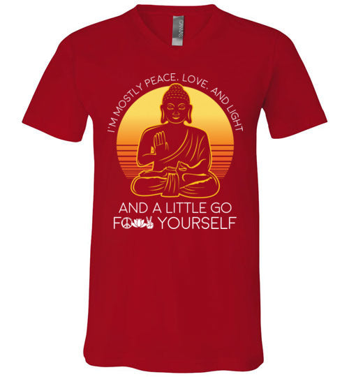Peace Love Light Go Yourself V-Neck