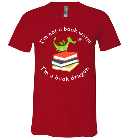 Book Dragon V-Neck