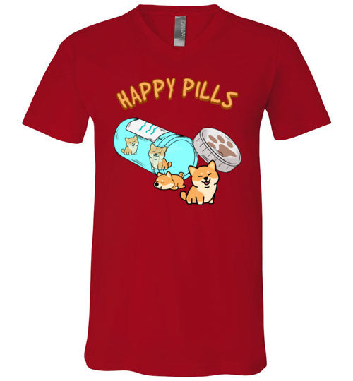 Happy Pills Shiba Inu V-Neck