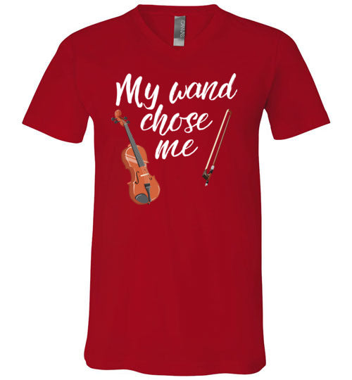 Violin Wand Chose Me V-Neck
