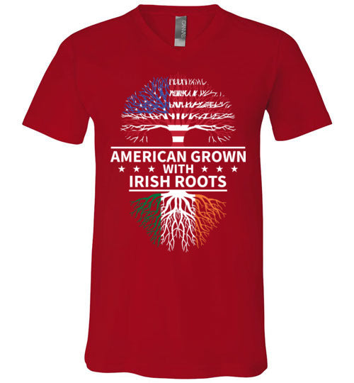 American Grown With Irish Roots V-Neck