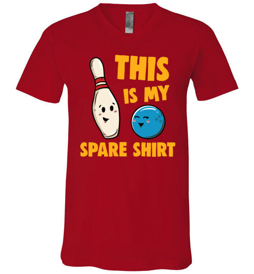 Bowling This Is My Spare Shirt V-Neck
