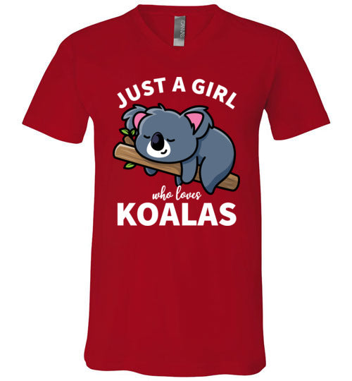 Just a girl who loves koalas V-Neck