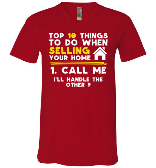 Top 10 Things Realtor Real Estate V-Neck
