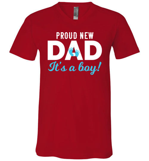 Proud New Dad Boy V-Neck