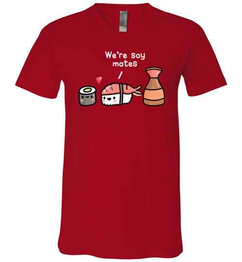 Sushi Were Soy Mates V-Neck