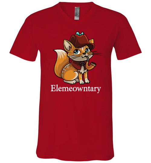Cat Detective Elemeowntary V-Neck