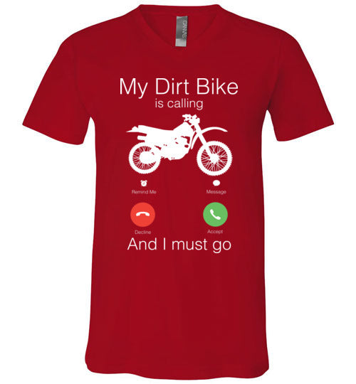 My Dirt Bike Is Calling V-Neck