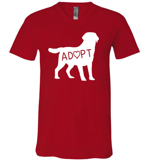 Adopt Dog V-Neck
