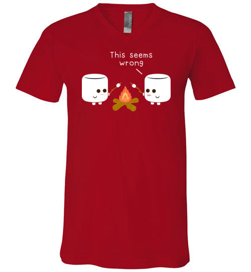 Marshmallows Roasting Marshmallows Camping V-Neck