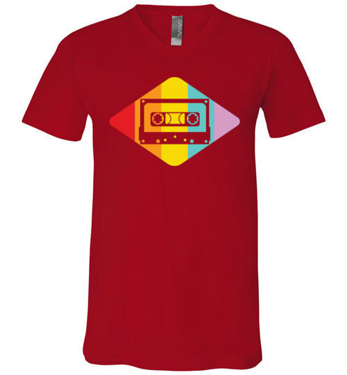 Vintage Retro Cassette V-Neck