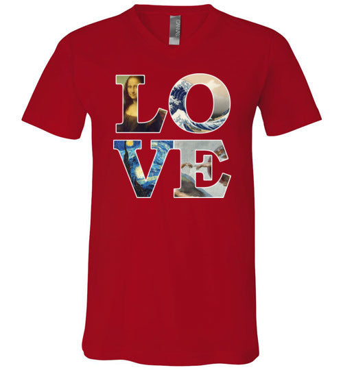 Love Art Masterpieces V-Neck