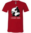 Panda Do What I Want V-Neck