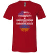 American Grown With Ukrainian Roots V-Neck