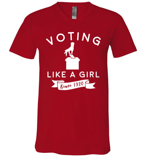 Voting Like a Girl V-Neck