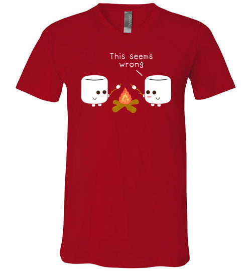 Marshmallows Roasting Marshmallows Camping V-Neck