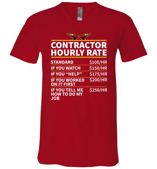Contractor Hourly Rate V-Neck