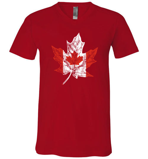 Canadian Maple Leaf V-Neck