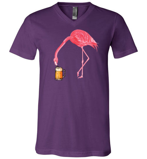 Flamingo Beer V-Neck