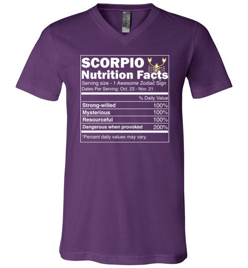 Scorpio Nutrition Facts V-Neck