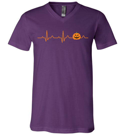 Pumpkin Heartbeat V-Neck