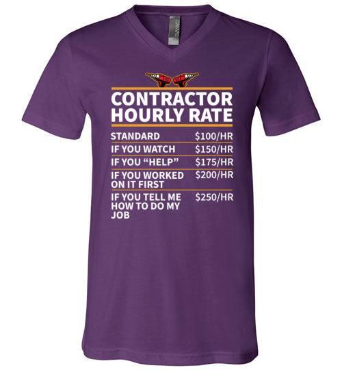 Contractor Hourly Rate V-Neck