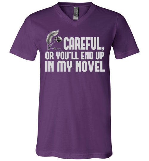 Careful Novel V-Neck