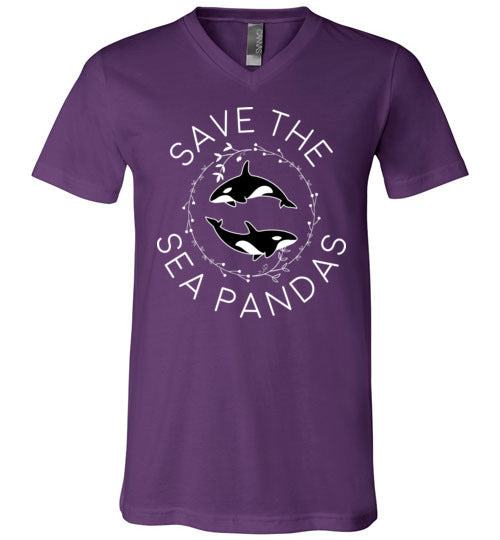 Save The Sea Pandas V-Neck