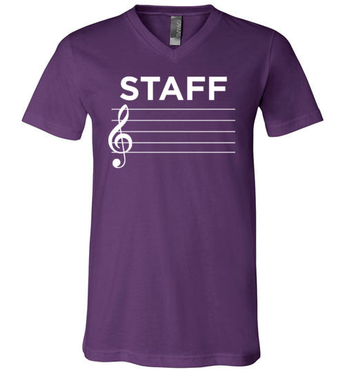 Music Staff V-Neck