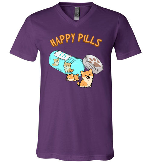 Happy Pills Shiba Inu V-Neck