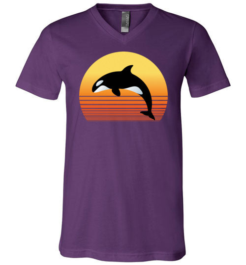 Killer Whale Sunset V-Neck