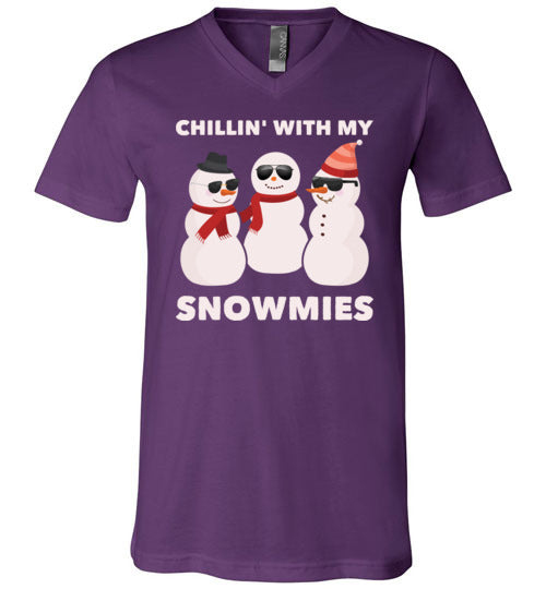 Chillin With My Snowmies V-Neck