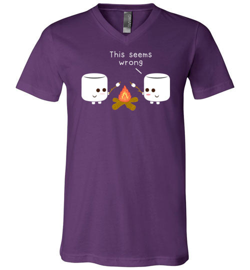 Marshmallows Roasting Marshmallows Camping V-Neck