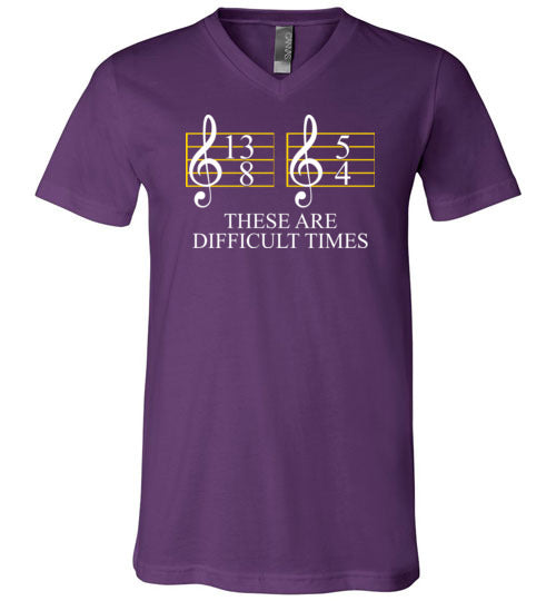 Music These Are Difficult Times V-Neck