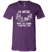 Go Outside Bear V-Neck