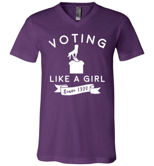 Voting Like a Girl V-Neck